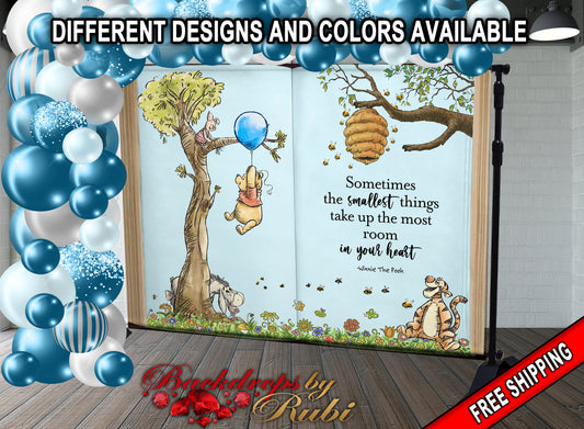 Winnie the Pooh Birthday, Winnie the Pooh Nursery/Baby Shower, Winnie the Pooh Backdrop, Winnie the Pooh Story Book, Winnie the Pooh Classic