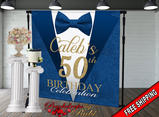 Classic Man Birthday Backdrop, Classic Man Step and Repeat Backdrop, 30th Birthday, 40th, 50th, 60th Backdrop, Men's Birthday Backdrop