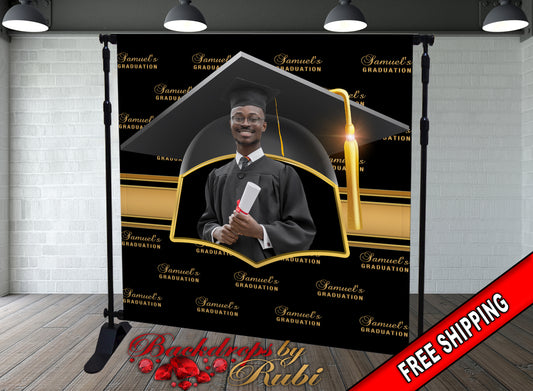 Graduation Backdrop, Prom, Graduation Photo Booth, Class of 2024 Backdrop, Class of 2024 Step and Repeat, Graduation Senior Prom Banner, Class of 2024