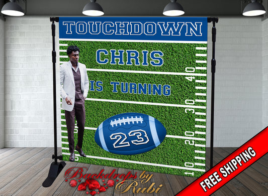 Football Birthday Backdrop, Football Backdrop, Baby Shower Football Backdrop, Touchdown Football backdrop, Football Field Backdrop