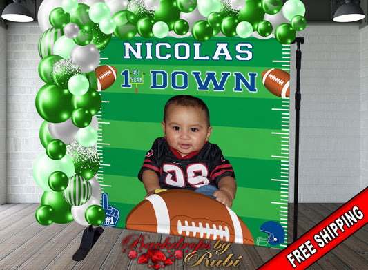 Football Birthday Backdrop, Football Backdrop, Baby Shower Football Backdrop, Touchdown Football backdrop, Football Field Backdrop