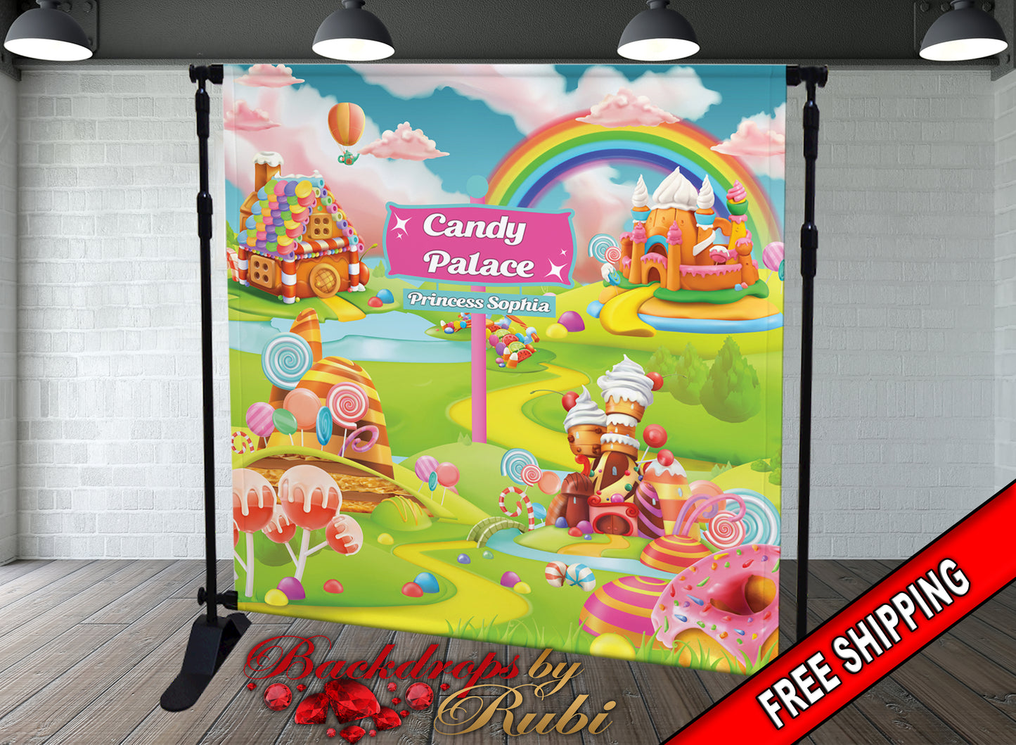 Candy Land Backdrop, Candy Land Banner, Candy Party Backdrop, Candy Party Background, Candy Sign, Sweet Shop Backdrop, Candyland Birthday