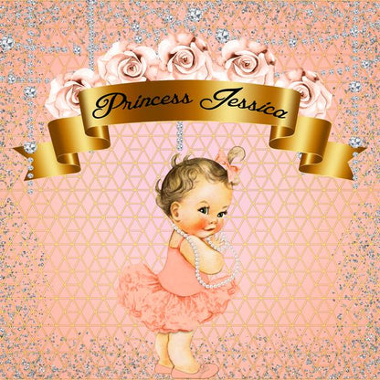 Princess Backdrop, Princess Banner, Baby shower  Princess , Coming soon Banner, Baby Shower princess  Backdrop,Happy Birthday princess Banner