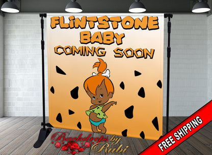 Flintstones African American, Flintstones African American Backdrop, Flintstones Backdrop, Flintstones Banner, Flintstones Birthday, Flintstones Party, Flintstones Personalized Backdrop, Flintstones Baby Shower, Flintstones