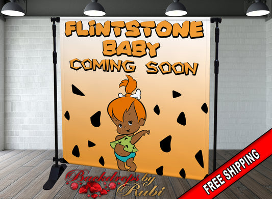 Flintstones African American, Flintstones African American Backdrop, Flintstones Backdrop, Flintstones Banner, Flintstones Birthday, Flintstones Party, Flintstones Personalized Backdrop, Flintstones Baby Shower, Flintstones