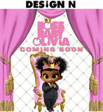 Boss Baby Girl Backdrop, Boss Baby Banner, Boss Baby  Birthday, Boss Baby party, Boss Baby Personalized Backdrop, Boss Baby baby Shower, Boss Baby African American
