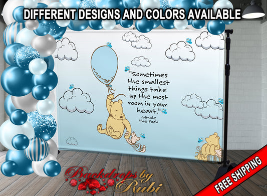 Winnie the Pooh Baby Shower, Winnie the Pooh Nursery/Baby Shower, Winnie the Pooh Backdrop, Winnie the Pooh Vintage/ Winnie the Pooh Classic