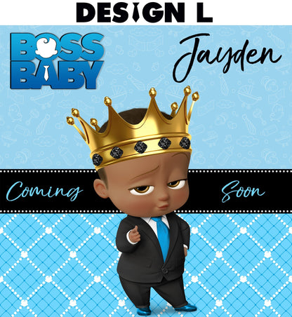 Boss Baby Girl Backdrop, Boss Baby Banner, Boss Baby  Birthday, Boss Baby party, Boss Baby Personalized Backdrop, Boss Baby baby Shower, Boss Baby African American