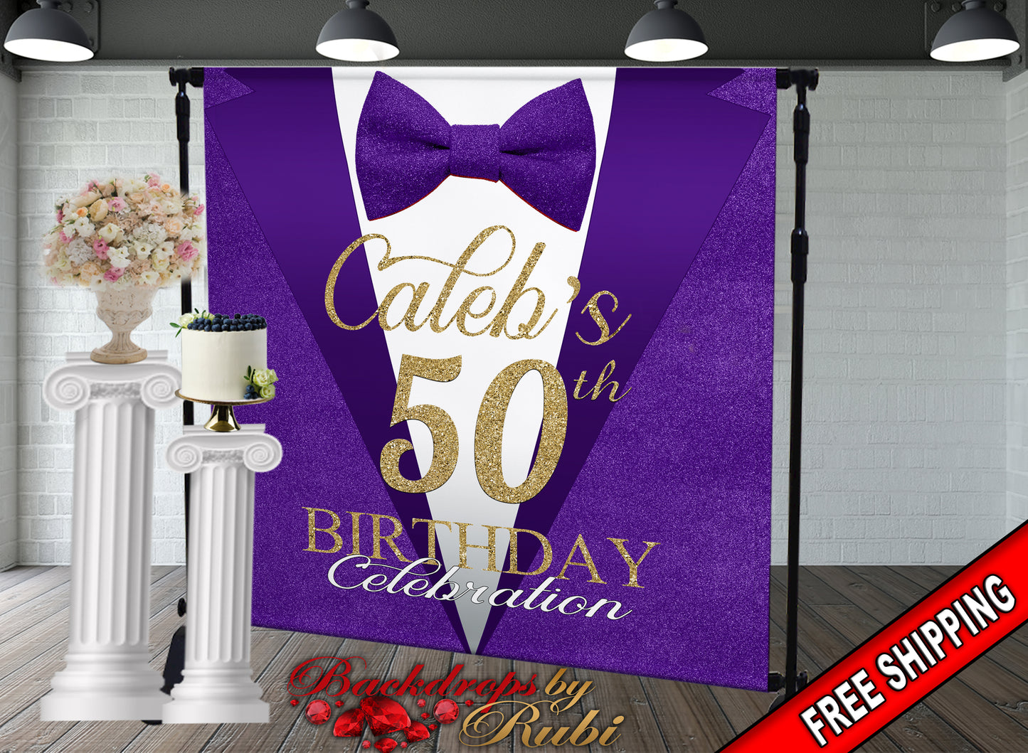 Classic Man Birthday Backdrop, Classic Man Step and Repeat Backdrop, 30th Birthday, 40th, 50th, 60th Backdrop, Men's Birthday Backdrop