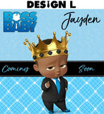 Boss Baby Girl Backdrop, Boss Baby Banner, Boss Baby  Birthday, Boss Baby party, Boss Baby Personalized Backdrop, Boss Baby baby Shower, Boss Baby African American