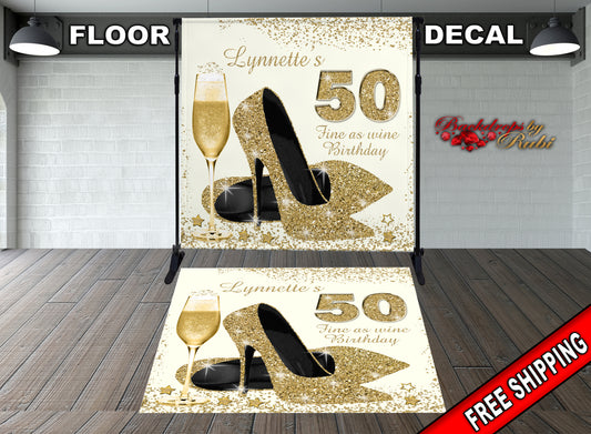 High Heels Floor Decal, High Heels Floor Sticker, High Heels Decal, High Heels Decal, High Heels Birthday Decal, High Heels gold