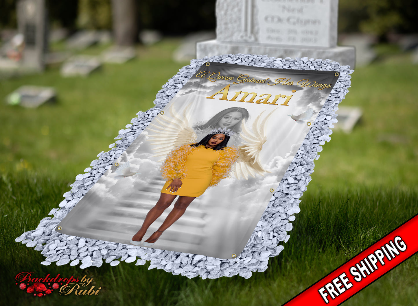 Grave Blanket, Grave Cover, Memorial Grave Blanket, Custom Grave Blanket, In Loving Memory Sign, Grave Funeral Blanket, Memorial Keepsakes