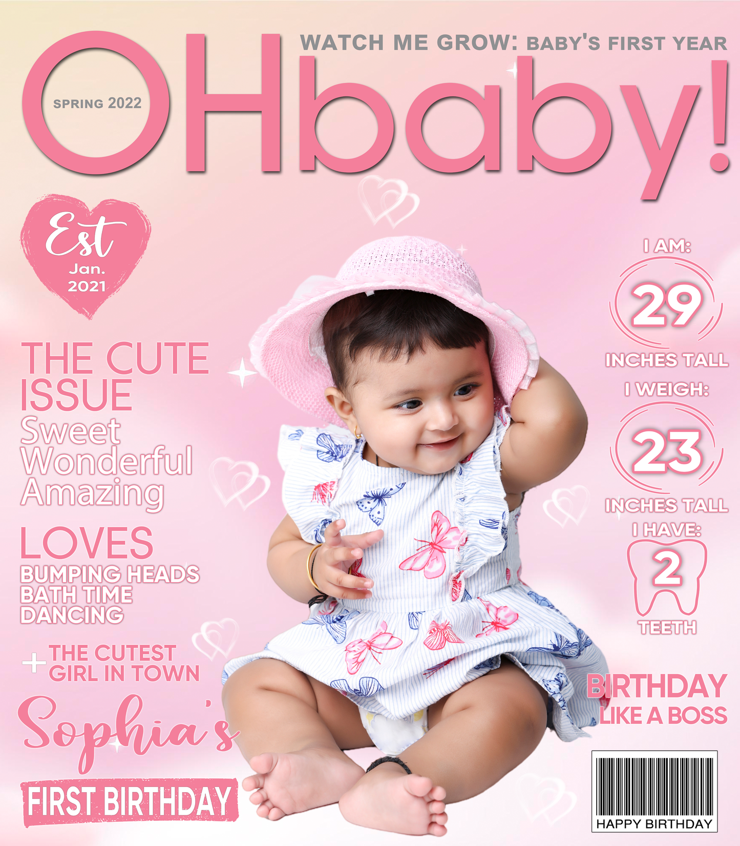 Magazine Baby Cover Backdrop, Magazine Cover Birthday, Magazine Cover Banner, Magazine Baby Birthday Backdrop, Magazine Baby Backdrop