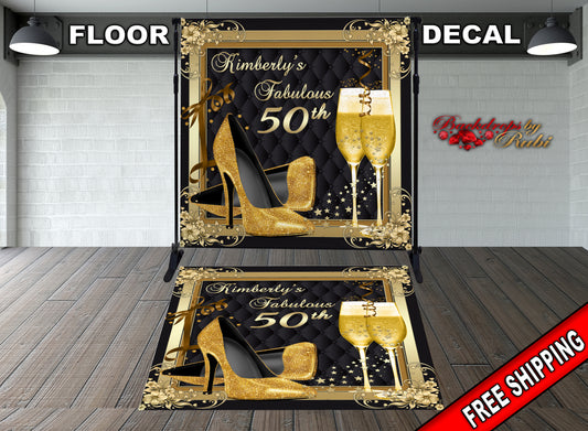 High Heels Floor Decal, High Heels Floor Sticker, High Heels Decal, High Heels Decal, High Heels Birthday Decal, High Heels gold