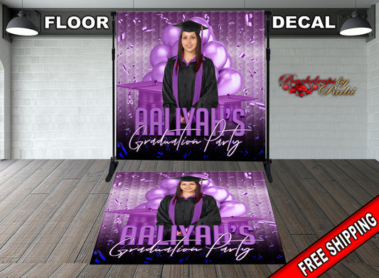 Graduation Floor Decal, Sweet 16, Graduation Floor Decal, Class of 2025 Floor Decal, Graduation Floor Sticker, Senior Prom Floor Decal, Class of 2025