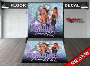 Birthday Floor Decal, Birthday Floor Sticker, Prom Decal, Photo Birthday Decal, Graduation Floor Decal, Birthday Vinyl, Sweet 16 Floor Decal