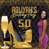 High Heels Floor Decal, High Heels Floor Sticker, High Heels Decal, High Heels Decal, High Heels Birthday Decal, High Heels gold