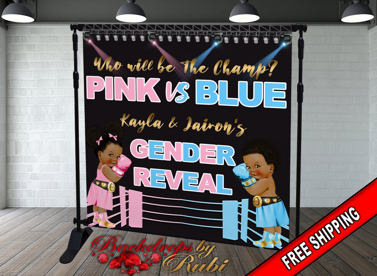 Gender Reveal Backdrop, Gender Reveal Banner Gender Reveal Party Backdrop, Gender Reveal, Boy Or Girl, Gender Reveal Prince or Princess