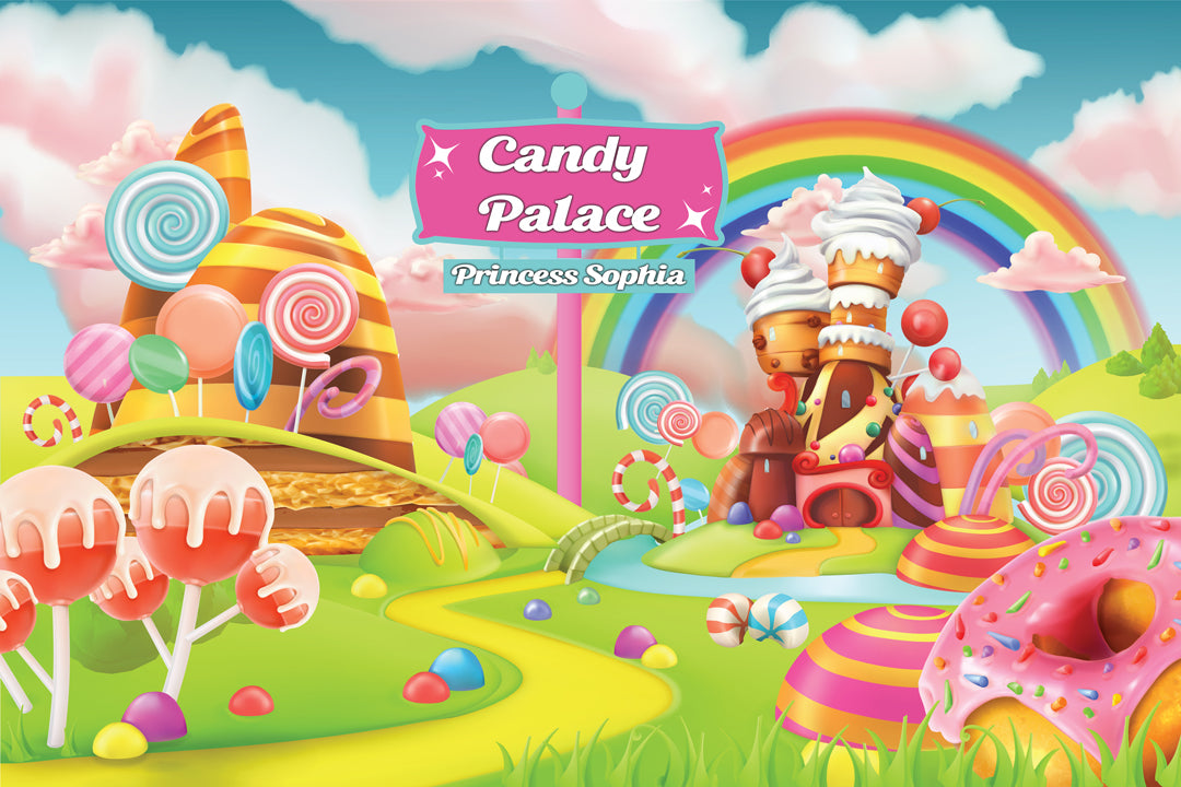 Candy Land Backdrop, Candy Land Banner, Candy Party Backdrop, Candy Party Background, Candy Sign, Sweet Shop Backdrop, Candyland Birthday