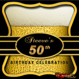 Men's Beer Backdrop, Men's Birthday Backdrop, Beer Men's Backdrop, 30th Birthday, 40th, 50th, 60th, Men's Birthday Celebration