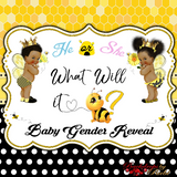 What Will it Bee Backdrop, Bee Baby Shower Backdrop, What Will it Bee Baby Shower, Bee Baby Shower, Bee Little Princess Backdrop, Bee Banner