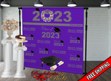 Graduation Backdrop, Prom, Graduation Photo Booth, Class of 2023 Backdrop, Class of 2023 Step and Repeat, Graduation Senior Prom Banner, Class of 2023