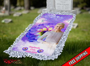 Grave Blanket, Grave Cover, Memorial Grave Blanket, Custom Grave Blanket, In Loving Memory Sign, Grave Funeral Blanket, Memorial Keepsakes