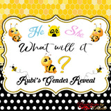 What Will it Bee Backdrop, Bee Baby Shower Backdrop, What Will it Bee Baby Shower, Bee Baby Shower, Bee Little Princess Backdrop, Bee Banner