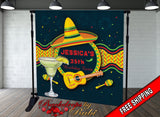 Mexican Birthday Backdrop, Mexican Birthday Banner, Mexican Birthday Party Background, Mexican Fiesta backdrop, 5 De Mayo Backdrop