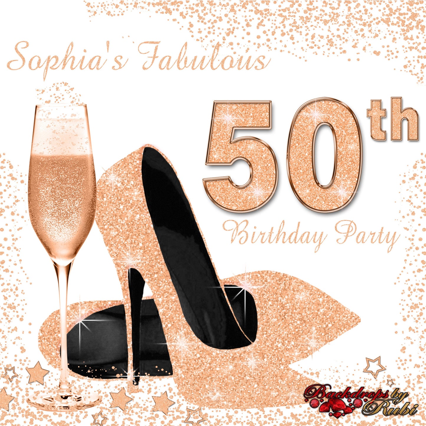 High Heels Backdrop, High Heels Birthday Backdrop, High Heel Shoe Stiletto Backdrop, Fabulous Birthday Backdrop, High Heels Glitter Penny