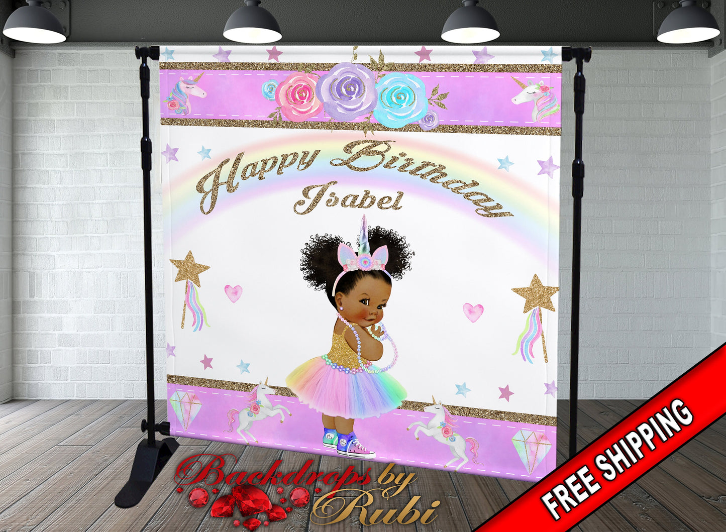 Unicorn Backdrop, Unicorn banner, Unicorn Birthday Backdrop, Unicorn Birthday banner, Unicorn Theme, Unicorn Princess Backdrop