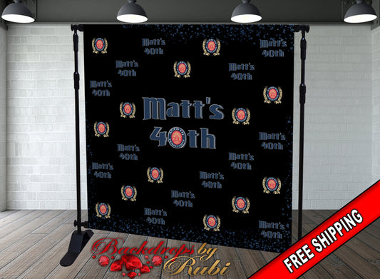 Men's Beer Backdrop, Men's Birthday Backdrop, Beer Men's Backdrop, 30th Birthday, 40th, 50th, 60th, Men's Birthday Celebration