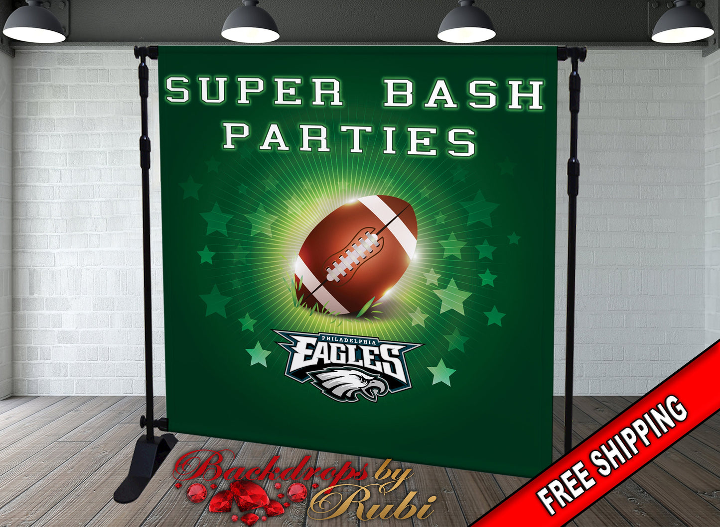 Super Bowl Party Backdrop, Super Bowl Banner, Super Bowl 2025, Super Bowl Birthday Backdrop, Personalized Football Backdrop, Super Bowl