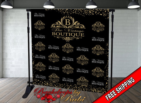 Logo Step and Repeat Business Event Backdrop, Custom Logo Backdrop, Business Logo Backdrop, Business Logo Step And Repeat, Custom Backdrops