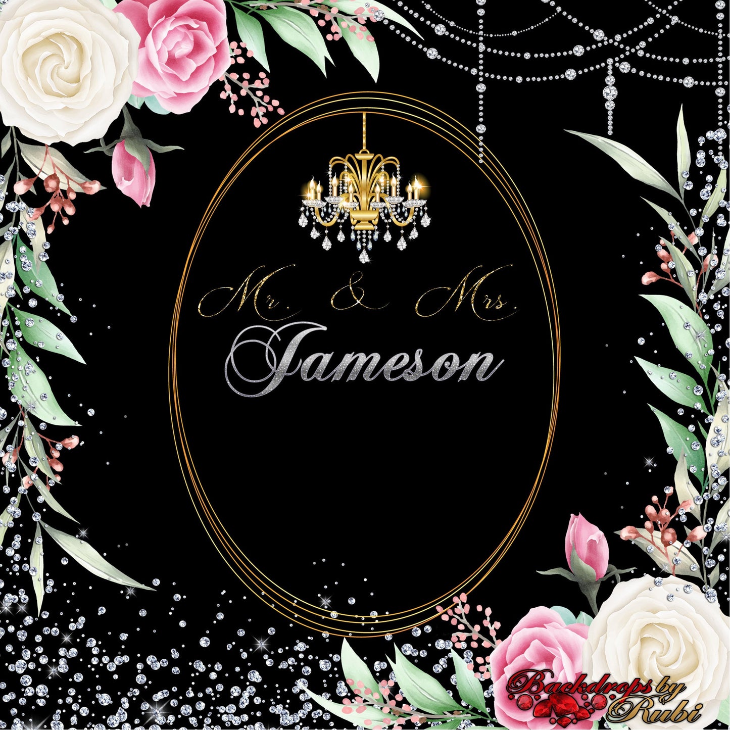 Wedding Photo Backdrop, Wedding Backdrop, Bridal Shower Backdrop, Floral Photo Booth Backdrop, Anniversary Backdrop, Engaged Backdrop