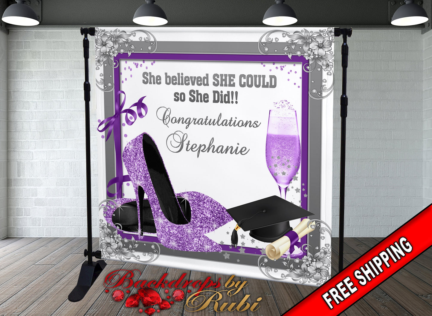 Graduation Backdrop, Prom, Graduation Photo Booth, Class of 2025 Backdrop, Class of 2025 Step and Repeat, Graduation Senior Prom Banner, Class of 2025