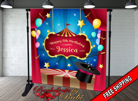Carnival Backdrop, Circus Birthday Backdrop, Circus Backdrop, Carnival backdrop, Carnival Banner, Carnival Buffet Table Backdrop