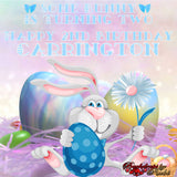 Easter Backdrop, Easter Banner, Bunny Backdrop, Easter Bunny Backdrop, Easter Bunny Birthday Backdrop, Easter Personalized Backdrop