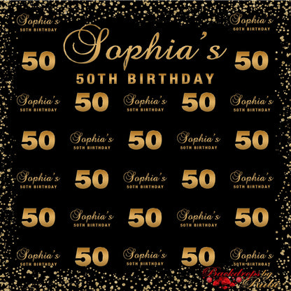 Step and Repeat Birthday Backdrop, Birthday Backdrop, 50th Birthday Backdrop, Step and Repeat Backdrop, Step and Repeat Banner