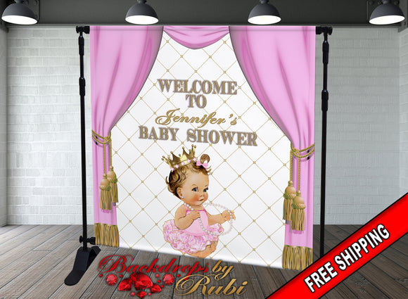 Princess Backdrop, Princess Banner, Baby shower Princess , Coming soon Banner, Baby Shower princess Backdrop, Happy Birthday princess Banner