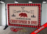 Lumberjack Backdrop, Buffalo Plaid Backdrop, Lumberjack  Banner, Lumberjack Buffalo Plaid,  Lumberjack Party,  Lumberjack Birthday