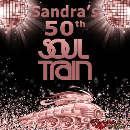 Soul Train Birthday Backdrop, Soul Train Rose Gold  Backdrop, Soul Train Party, Soul Train Birthday Step and Repeat, Soul Train Banner