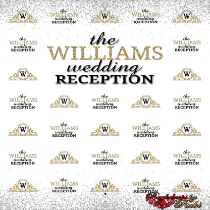 Wedding Step and Repeat Backdrop, Wedding Backdrop, Bridal Shower Backdrop, Wedding Photo Backdrop, Anniversary Backdrop, Engaged Backdrop