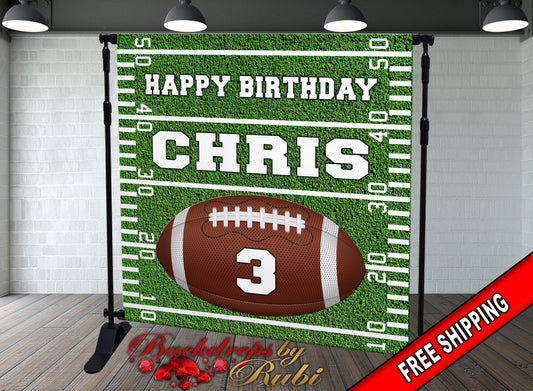 Football Birthday Backdrop,  Football Backdrop, Baby Shower Football Backdrop, Touchdown Football backdrop, Football Field  Backdrop