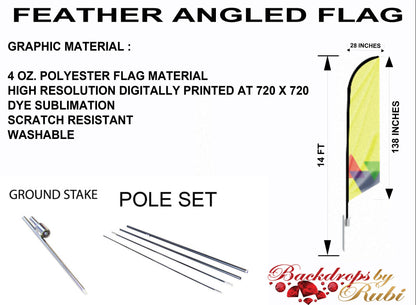 Feather Flag, Feather Banner Flag, Feather Logo Flag, Custom Feather Flag, Logo Flag, Business Flag, Sail Flag, Flying Banner, Custom Flag