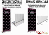 Retractable Logo Banner, Logo Step and Repeat Business Event Banner, Trade Show Banner, Pop Up Shop, Retractable Banner, Roll Up Banner,