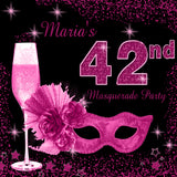 Masquerade Floor Decal, Masquerade Floor Sticker, Masquerade Decal, Masquerade backdrop, Masquerade Birthday, Masquerade Hot Pink