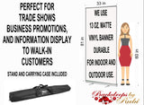 Retractable Logo Banner, Logo Step and Repeat Business Event Banner, Trade Show Banner, Pop Up Shop, Retractable Banner, Roll Up Banner