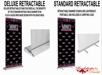 Retractable Logo Banner, Logo Step and Repeat Business Event Banner, Trade Show Banner, Pop Up Shop, Retractable Banner, Roll Up Banner